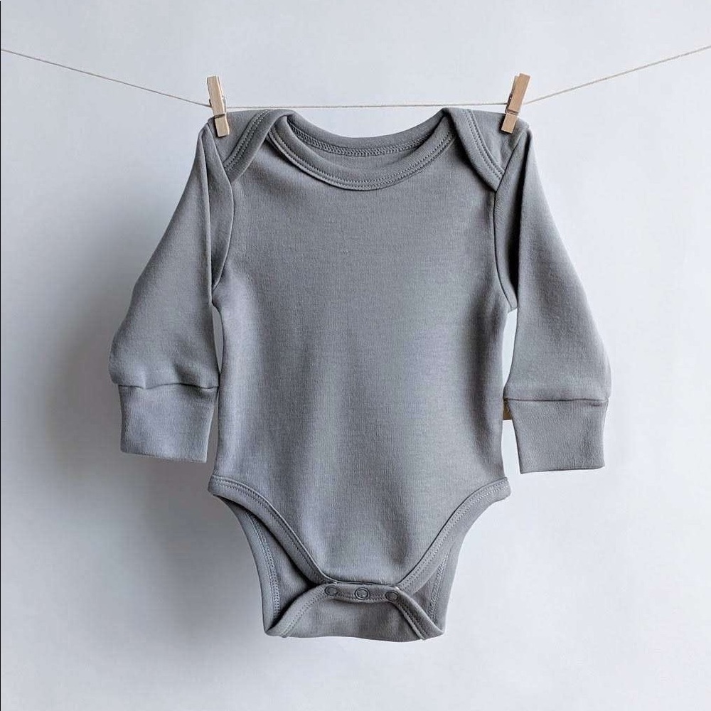 Organic Cotton Bodysuit - Gray